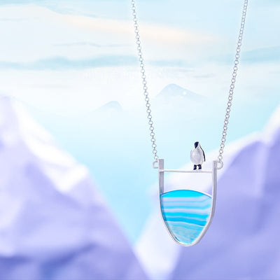 Lady Penguin - Handcrafted Necklace