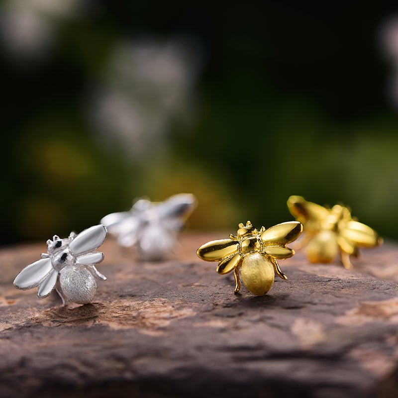 Adorable Bumblebee - Stud Earrings