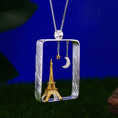 Midnight in Paris - Handmade Pendant