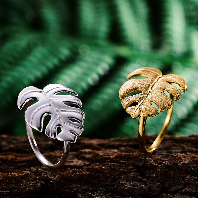 Petite Monstera - Adjustable Ring