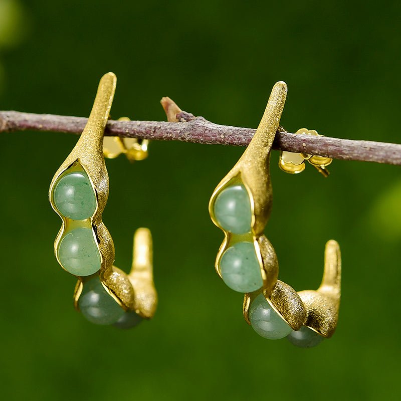 Lucky Peas in a Pod - Handmade Earrings