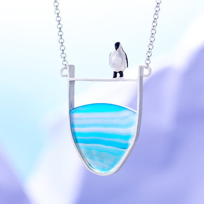 Lady Penguin - Handcrafted Necklace