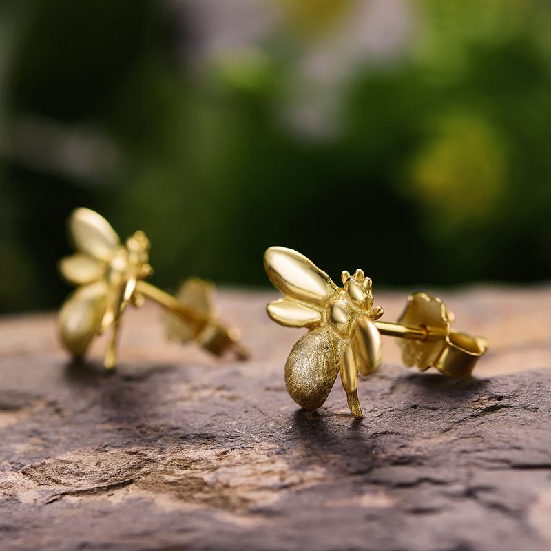 Adorable Bumblebee - Stud Earrings