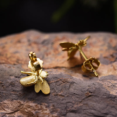 Adorable Bumblebee - Stud Earrings