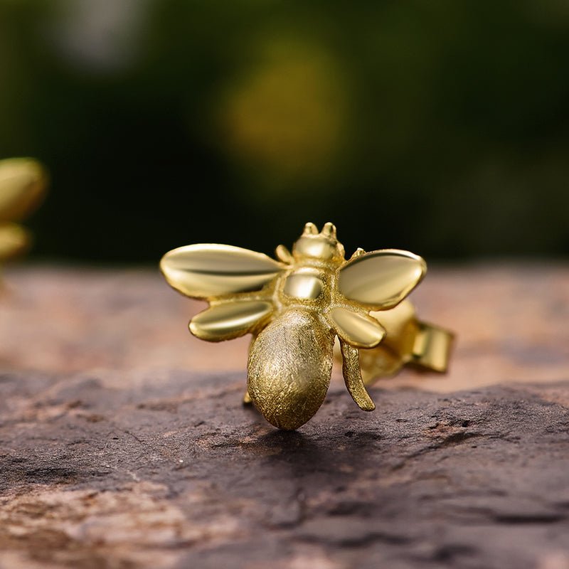 Adorable Bumblebee - Stud Earrings