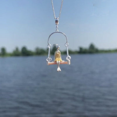 Swinging Rabbit - Handmade Pendant