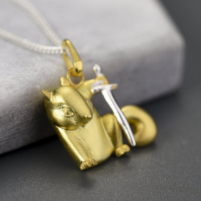 Noble Squirrel - Handcrafted Necklace