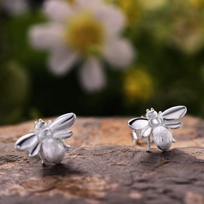 Adorable Bumblebee - Stud Earrings