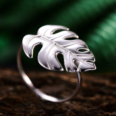 Petite Monstera - Adjustable Ring