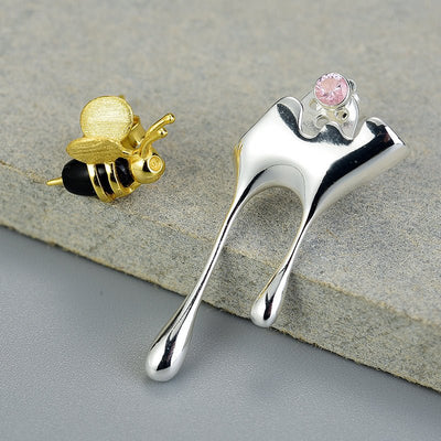 Golden Honey Drops - Stud Earrings