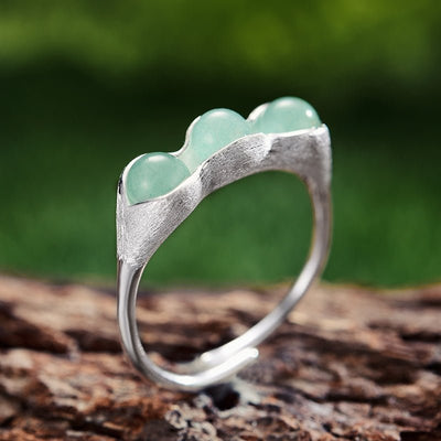 Lucky Peas in a Pod - Adjustable Ring