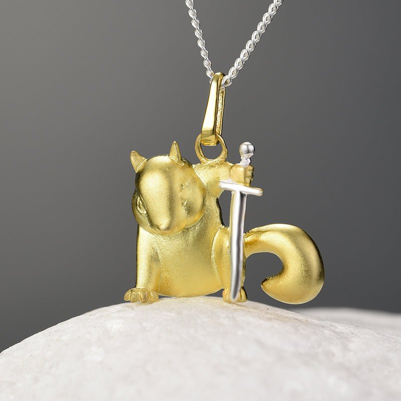 Noble Squirrel - Handcrafted Necklace