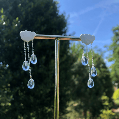 Drizzling Cloud - Drop Earrings