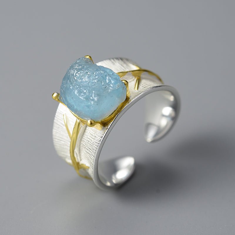 Azure Blossom - Adjustable Ring