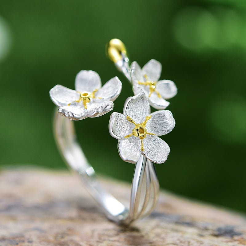 Bold Forget-Me-Not - Adjustable Ring