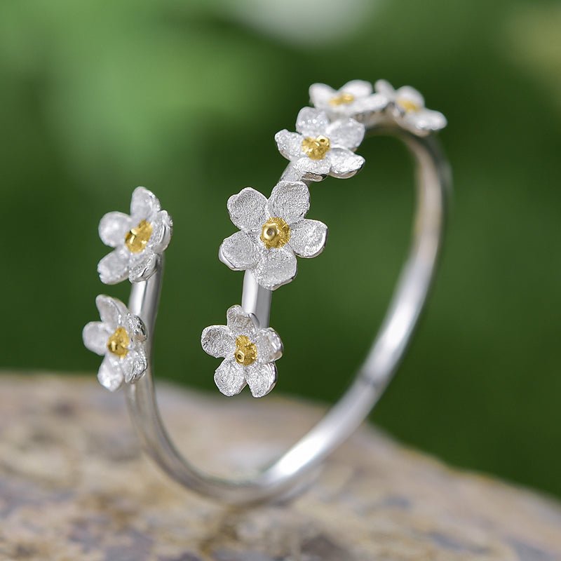 Petite Forget-Me-Not - Adjustable Ring