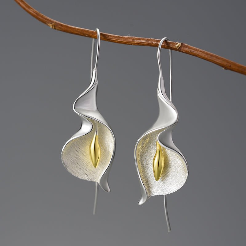 Bold Calla Lily - Drop Earrings