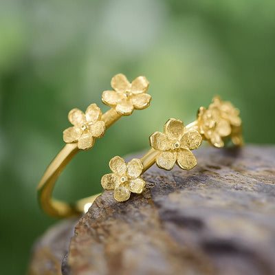 Petite Forget-Me-Not - Adjustable Ring