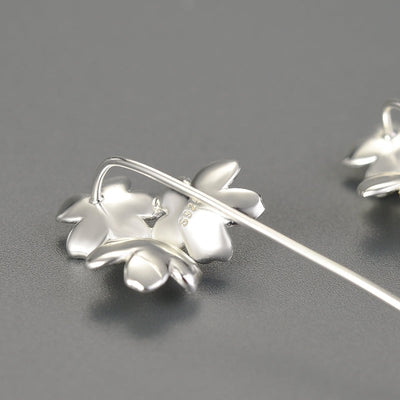 Forget-Me-Not Bloom - Drop Earrings