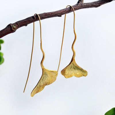 Dancing Ginkgo - Drop Earrings