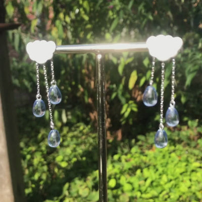 Drizzling Cloud - Drop Earrings