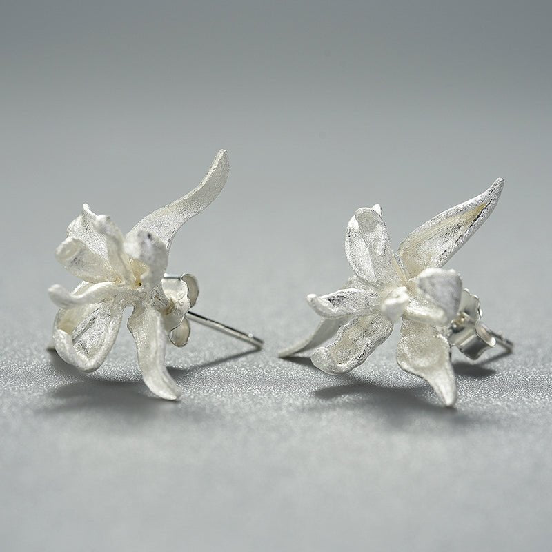 Iris Blossom - Stud Earrings