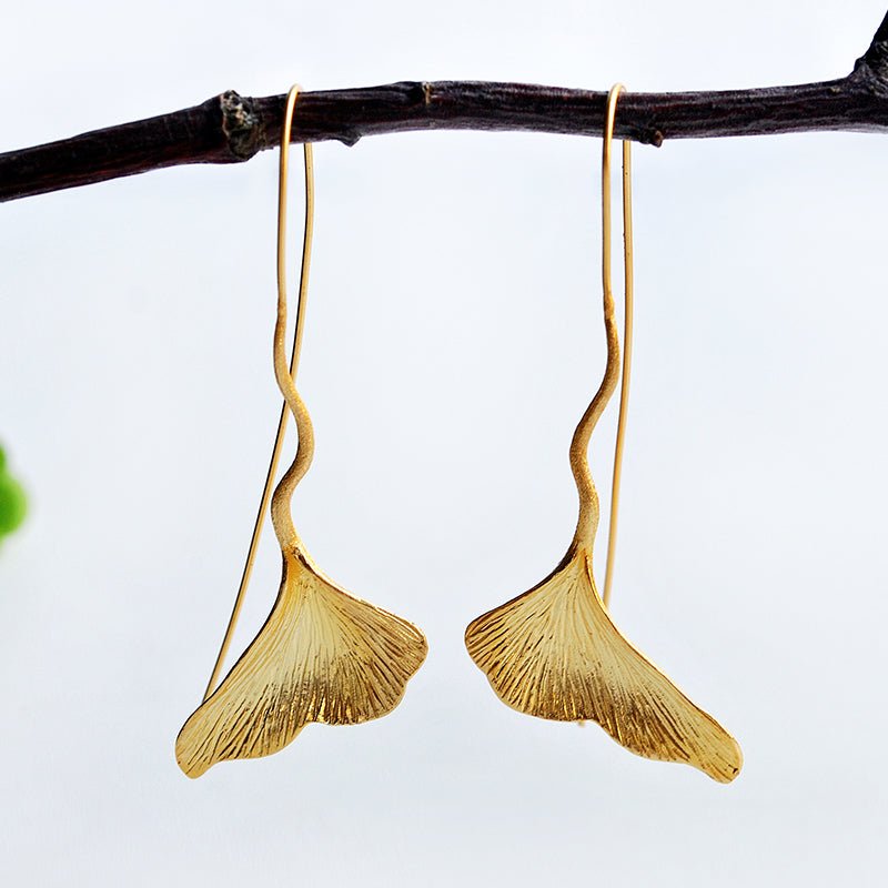 Dancing Ginkgo - Drop Earrings