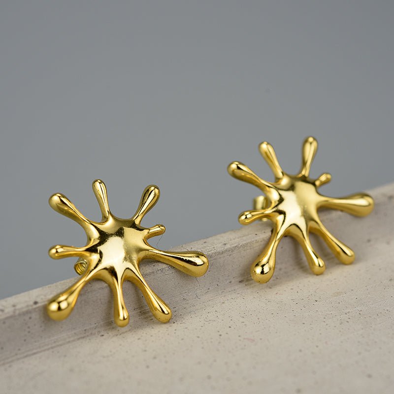 Honey Splatter - Stud Earrings