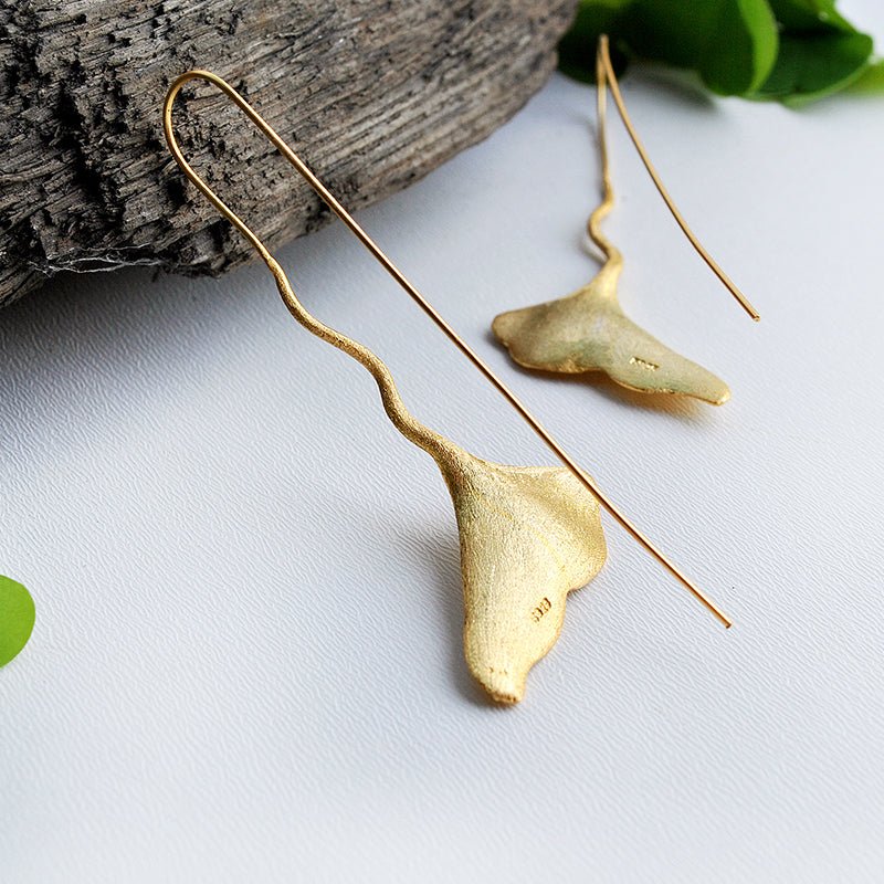 Dancing Ginkgo - Drop Earrings