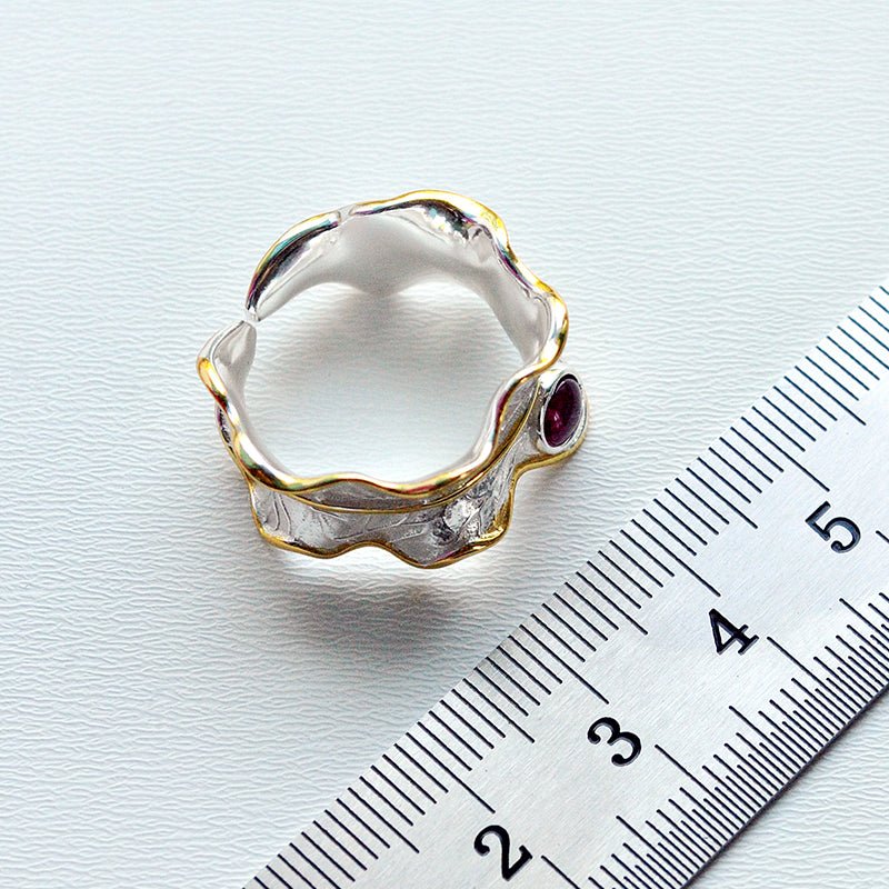 Tourmaline Leaflet - Adjustable Ring