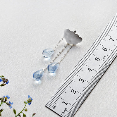 Drizzling Cloud - Drop Earrings