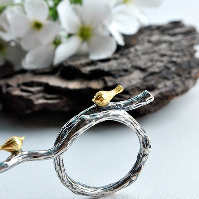 Birds of Love - Adjustable Ring