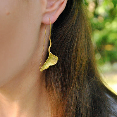 Dancing Ginkgo - Drop Earrings