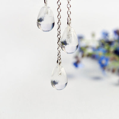 Drizzling Cloud - Drop Earrings