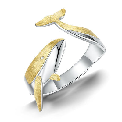 Roaming Whale - Adjustable Ring