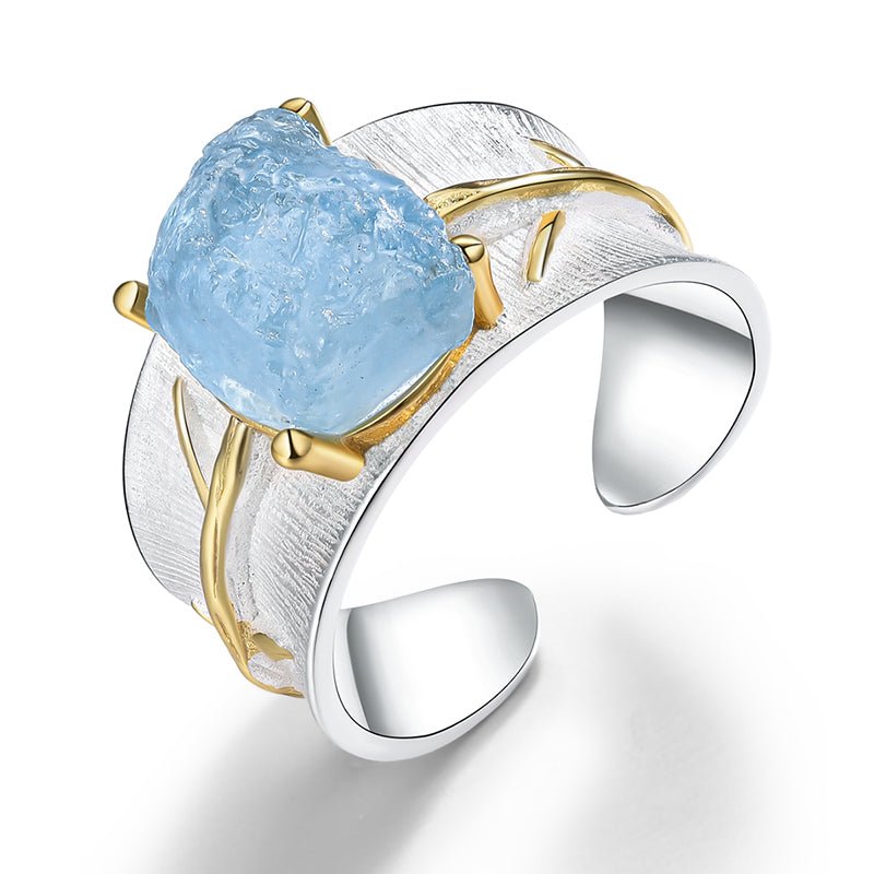 Azure Blossom - Adjustable Ring