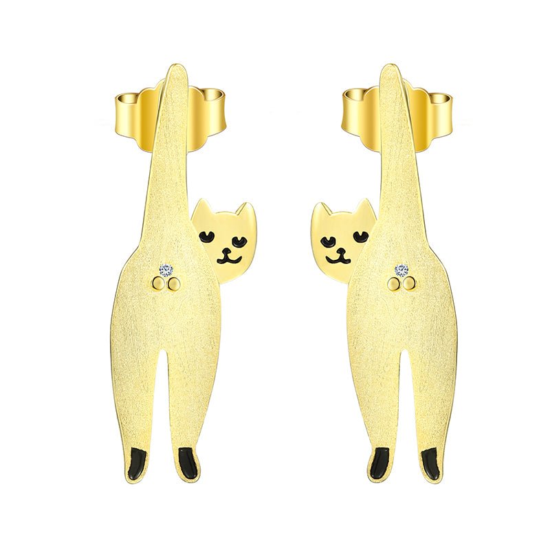 Sassy Cat - Stud Earrings