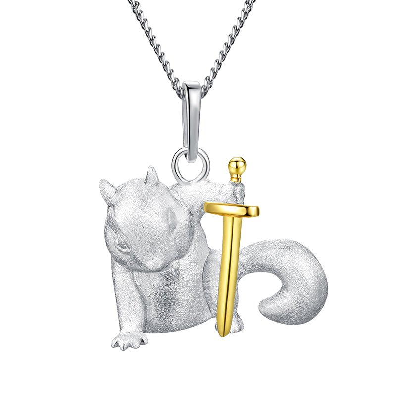 Noble Squirrel - Handcrafted Necklace