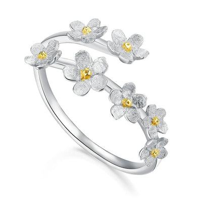 Petite Forget-Me-Not - Adjustable Ring