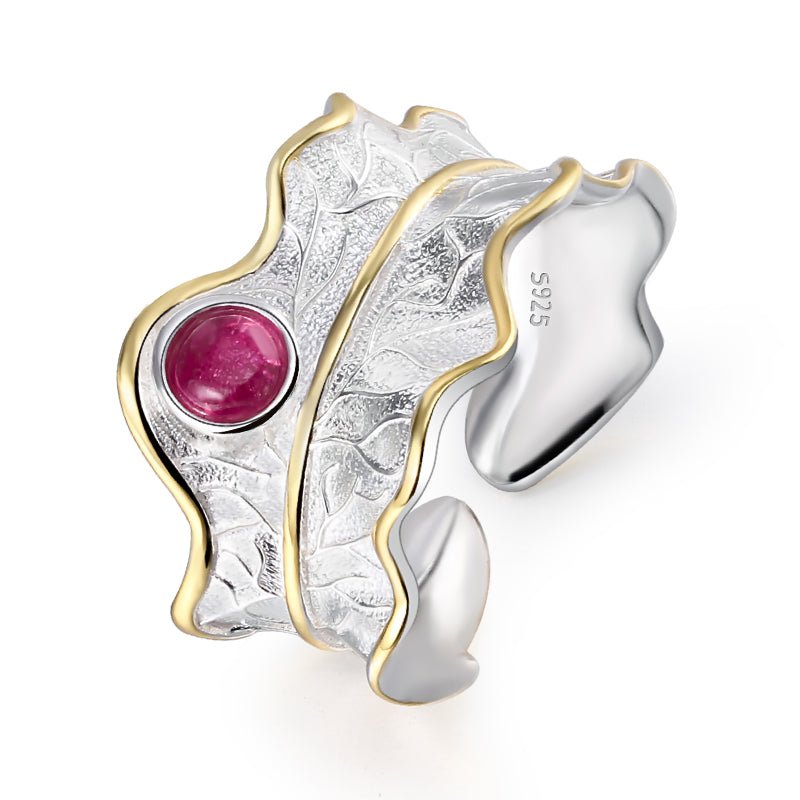 Tourmaline Leaflet - Adjustable Ring