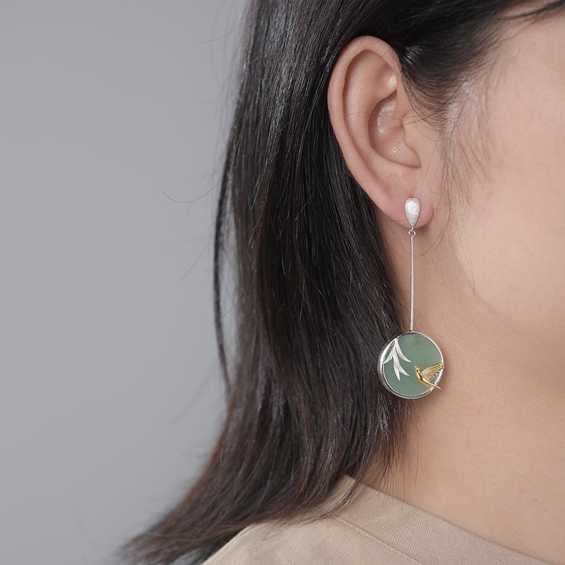 Soaring Swallow - Drop Earrings