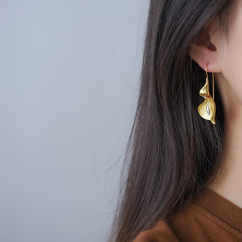 Bold Calla Lily - Drop Earrings