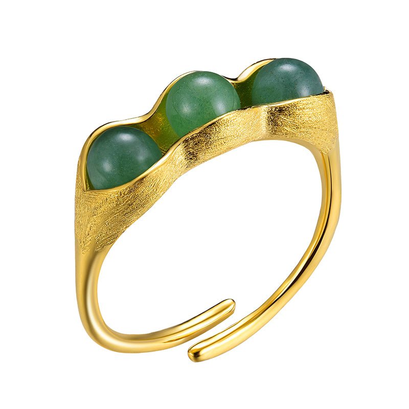 Lucky Peas in a Pod - Adjustable Ring