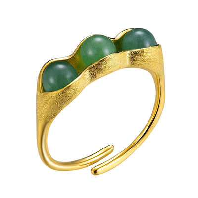 Lucky Peas in a Pod - Adjustable Ring