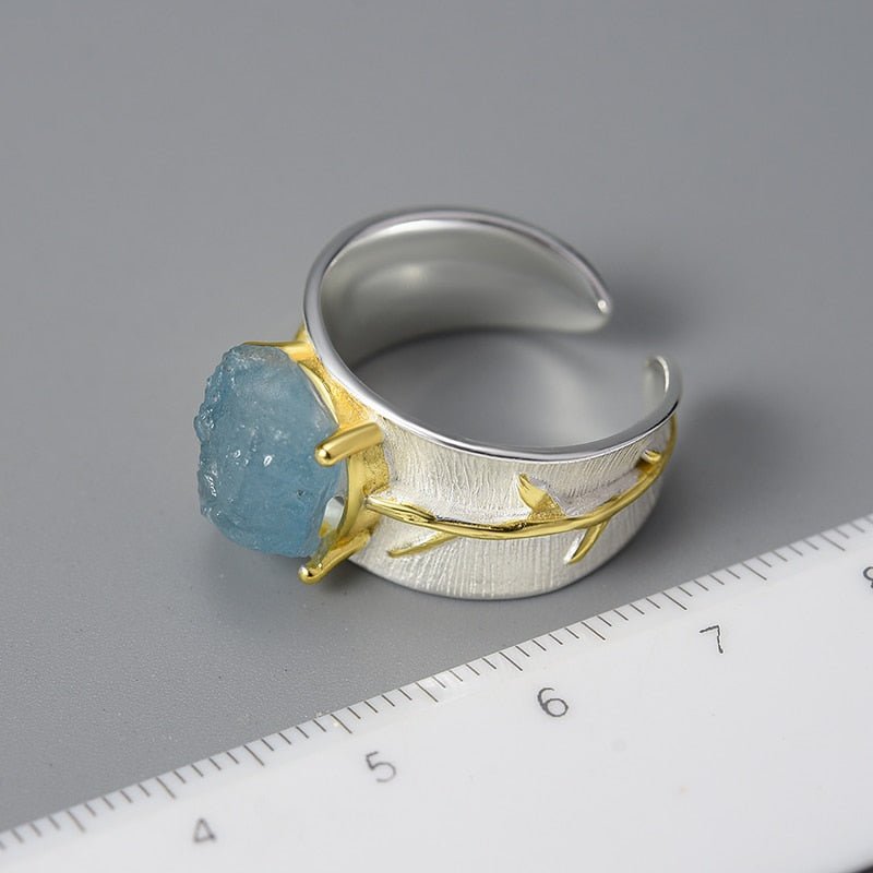 Azure Blossom - Adjustable Ring