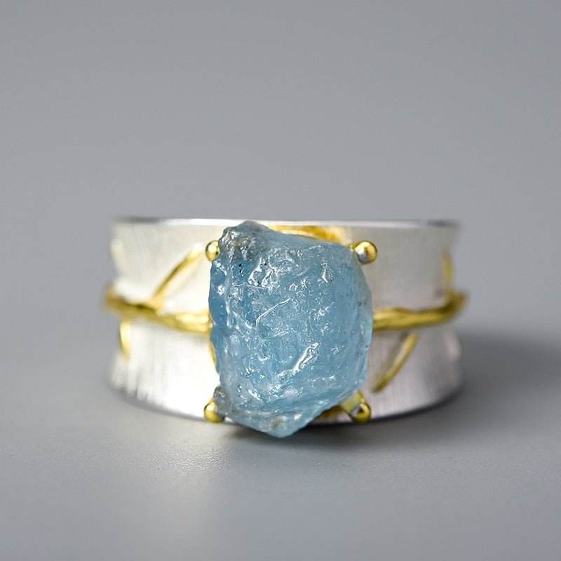 Azure Blossom - Adjustable Ring