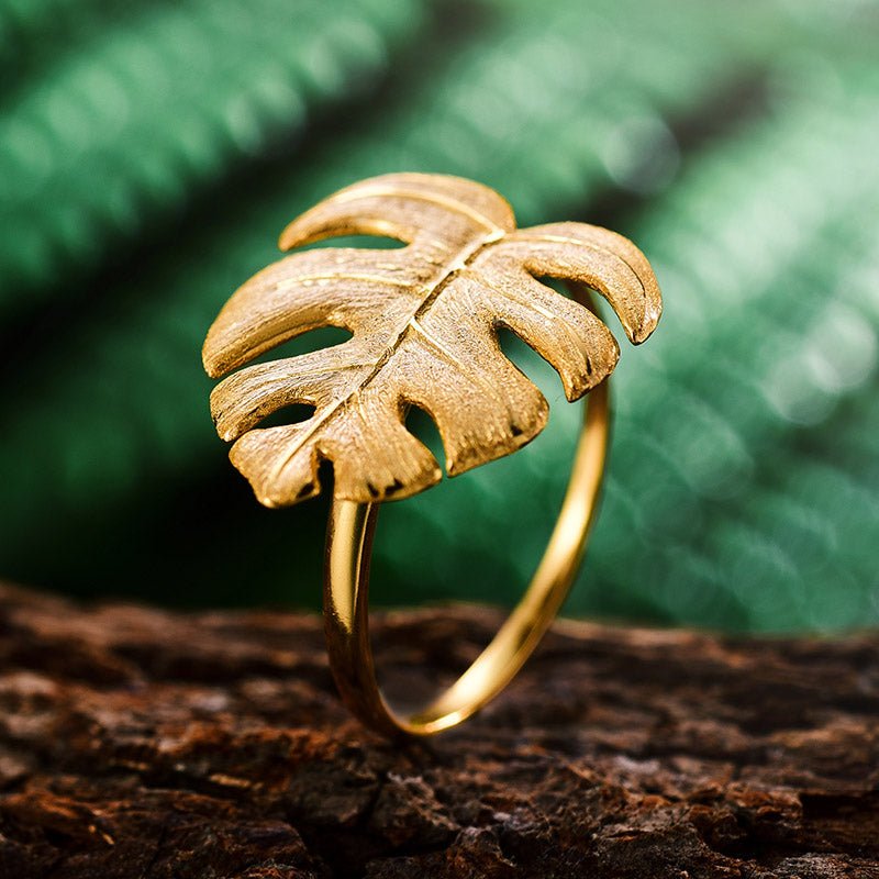 Petite Monstera - Adjustable Ring