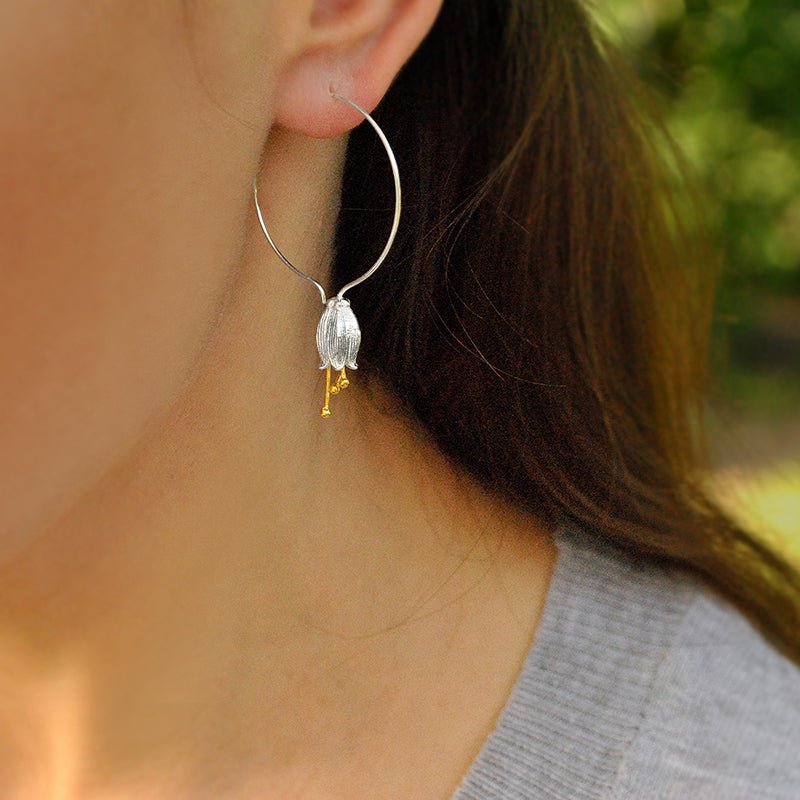 Chiming Bell - Hoop Earrings