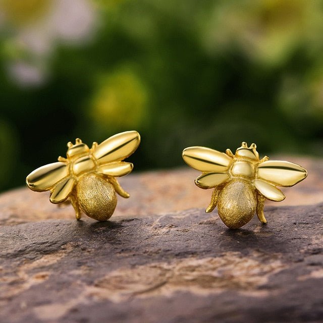 Adorable Bumblebee - Stud Earrings