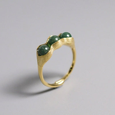 Lucky Peas in a Pod - Adjustable Ring